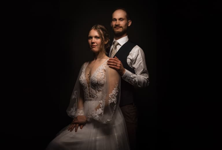 Eryk + Dani wedding portrait booth