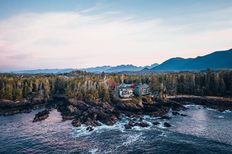 Black Rock Oceanfront Resort perched on Ucluelet's rugged headland