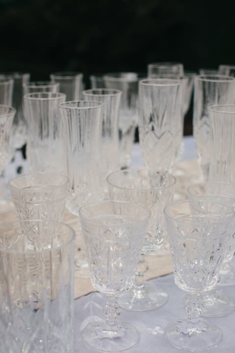 Mixed Style/Size Glass Glasses