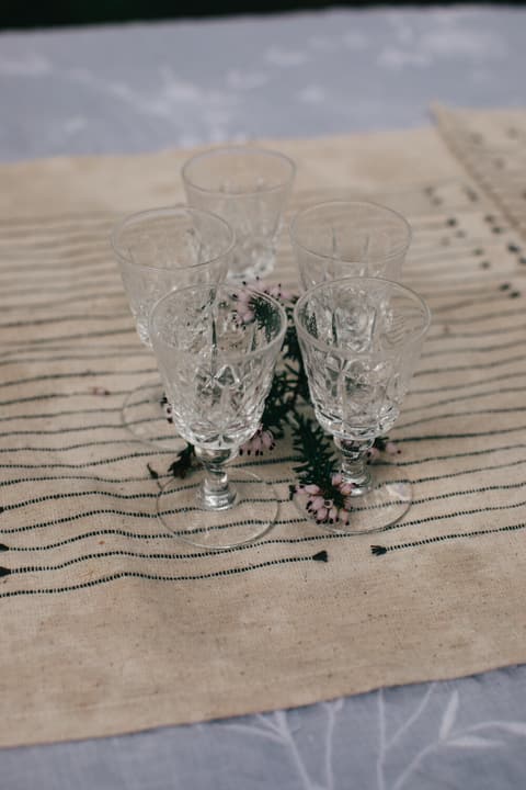 Crystal Cordial Glasses