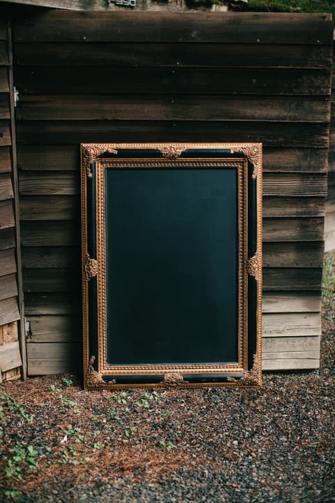 Large Vintage Picture Frame Chalkboard