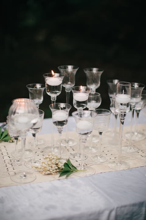 Mixed Size/Style Floating Candle Holders