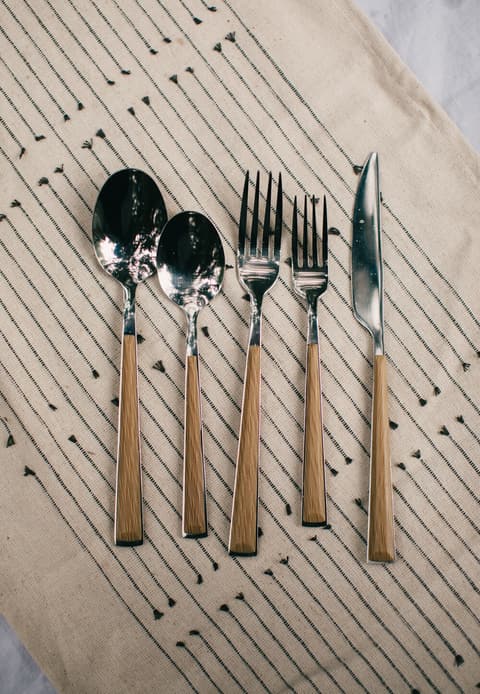 Wood Handle Utensil Set