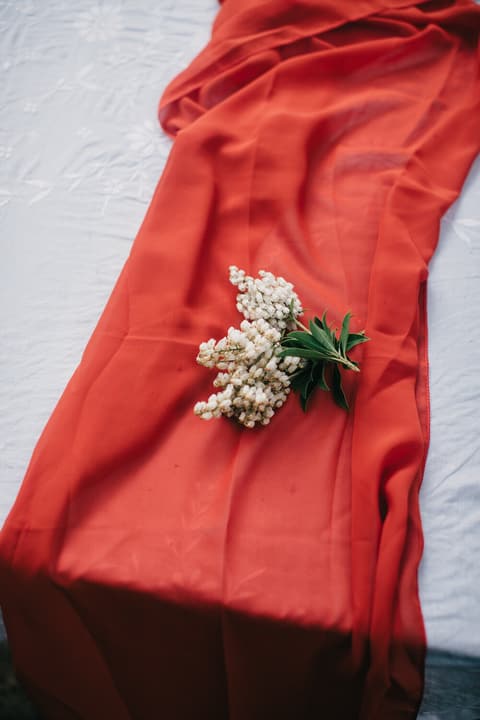 Rust Chiffon Table Runners
