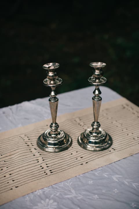 Silver Candle Holders